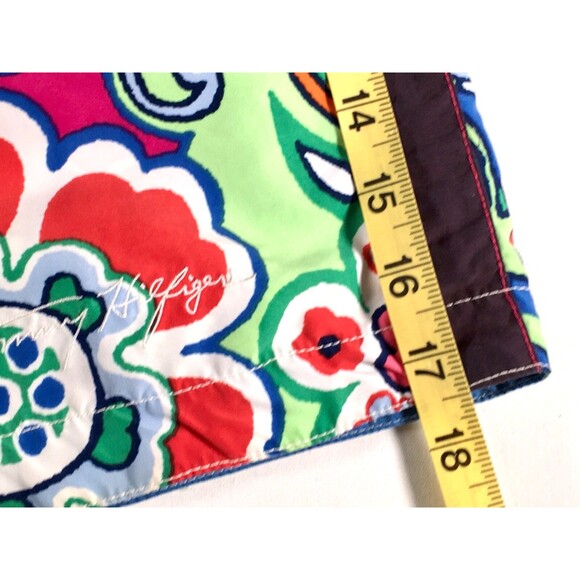 Vintage Tommy Hilfiger Men's Sz Large Hawaiian  Mesh-Lined Swim Trunks 7" Inseam - Picture 10 of 16